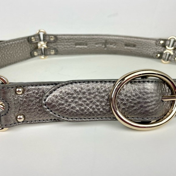 Cole Haan metallic Pebble Leather belt Womens - Picture 2 of 10